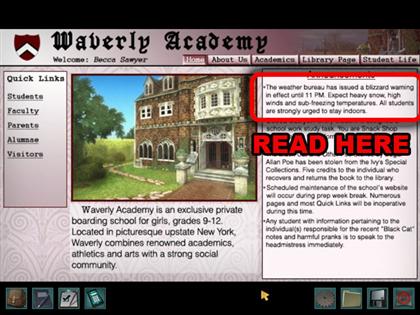 Nancy Drew: Warnings at Waverly Academy