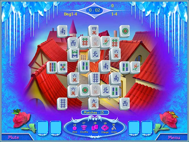 snow queen mahjong — game screenshot